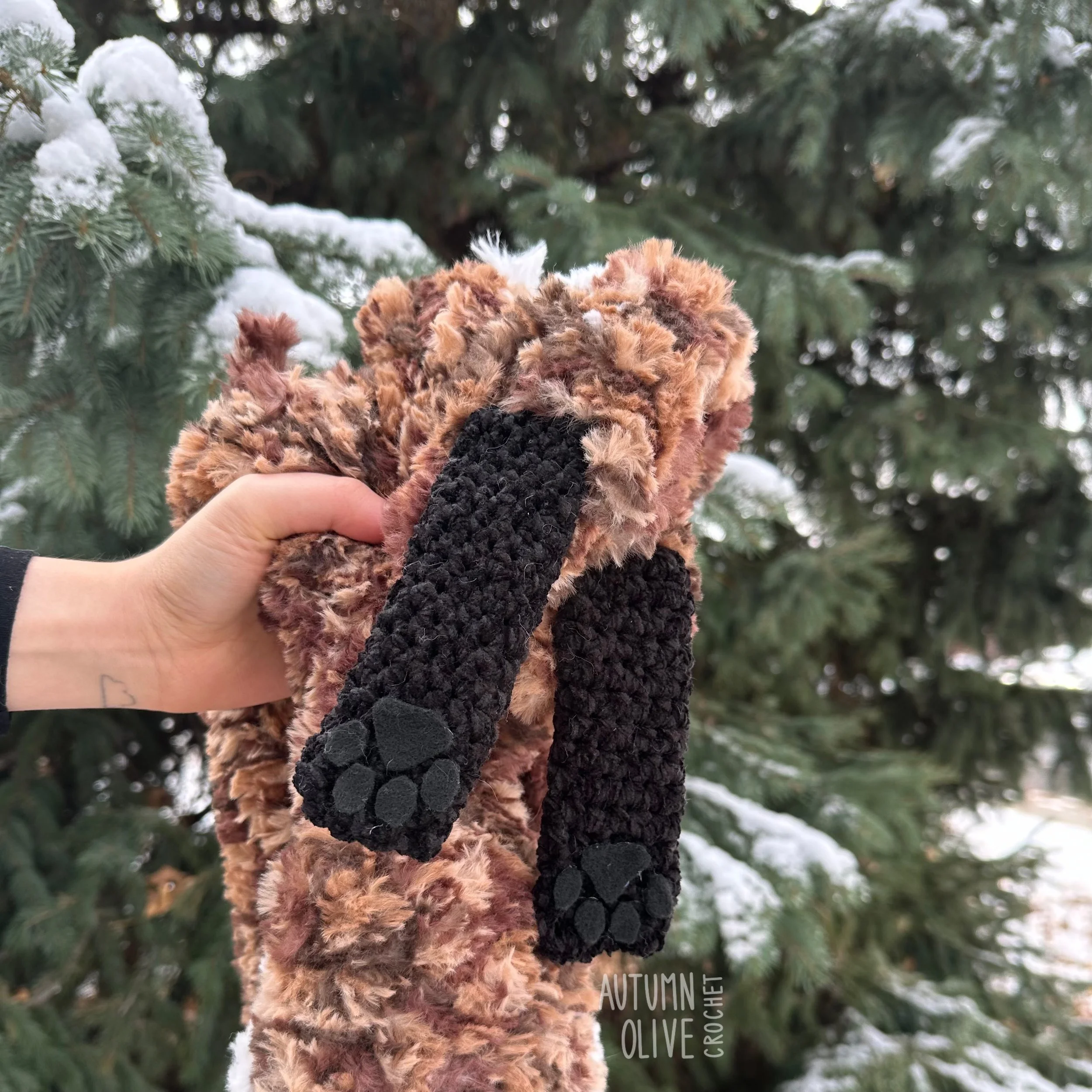 faux fox fur shrug & rug — autumn olive crochet